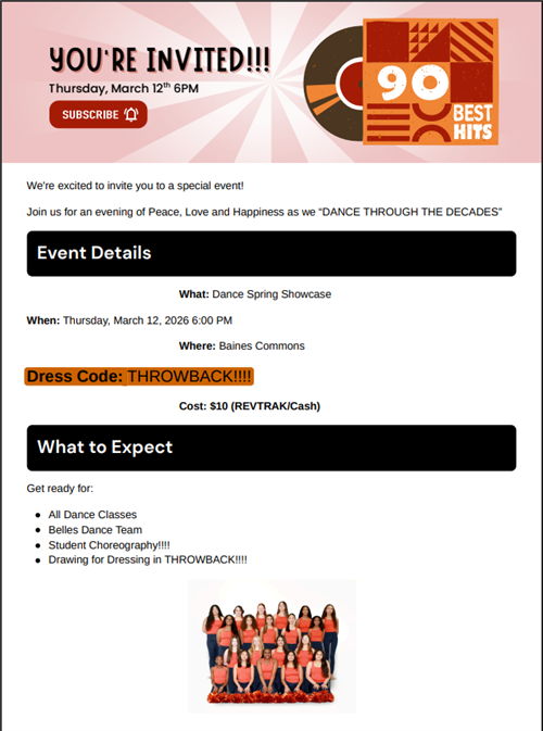 Dancing through the Decades